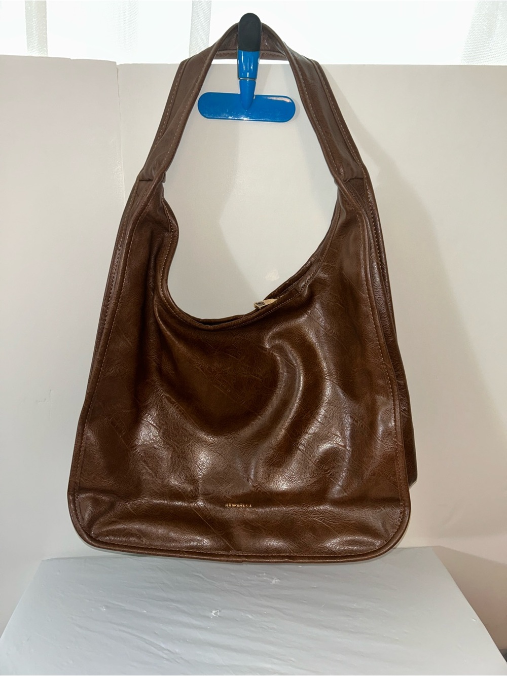 Classic Brown vegan Leather Hobo Bag